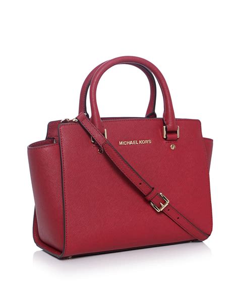 michael kors red selma bag|Michael Kors selma medium satchel.